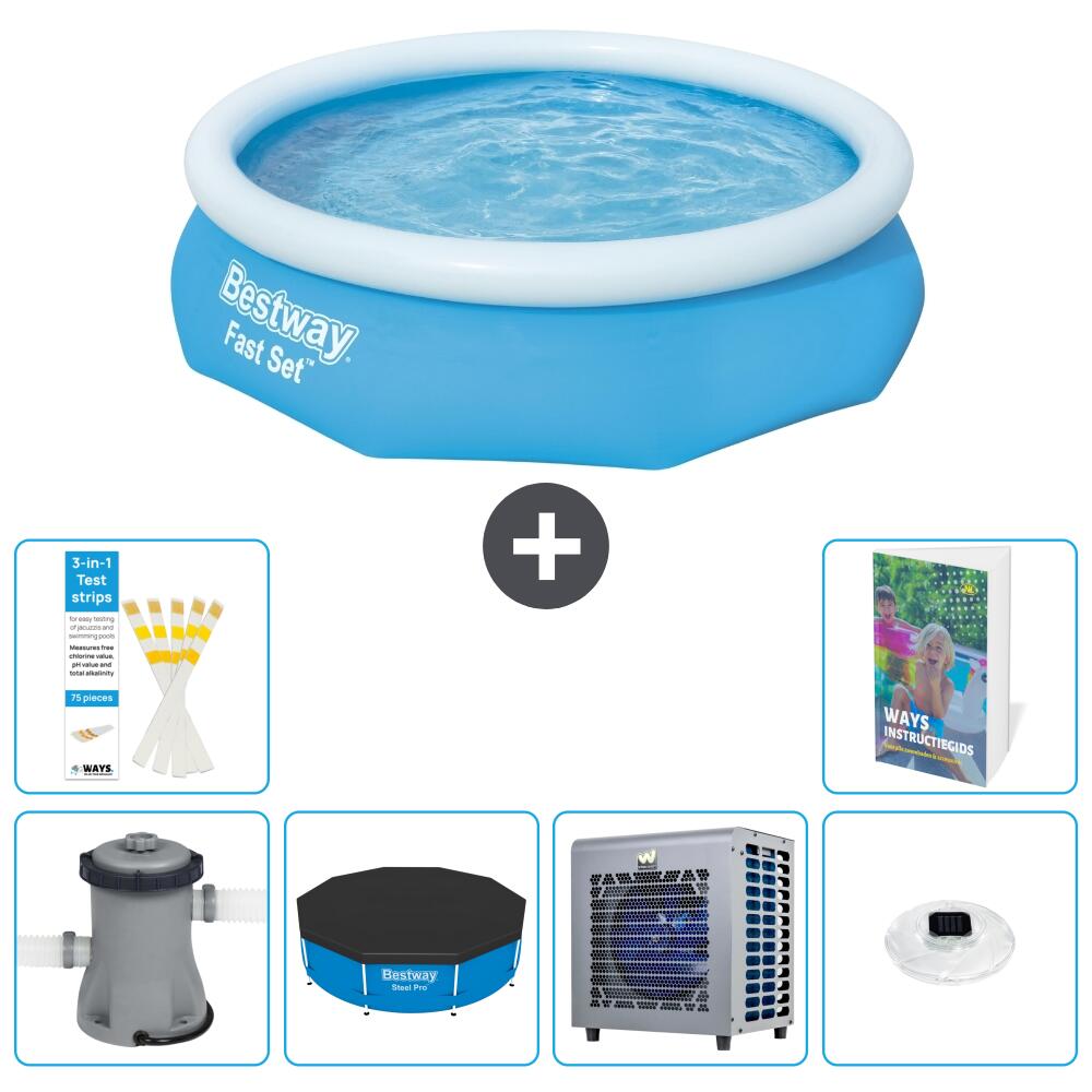BESTWAY Basen Fast Set Okrągły - 305x76 cm - 7-częściowy S175