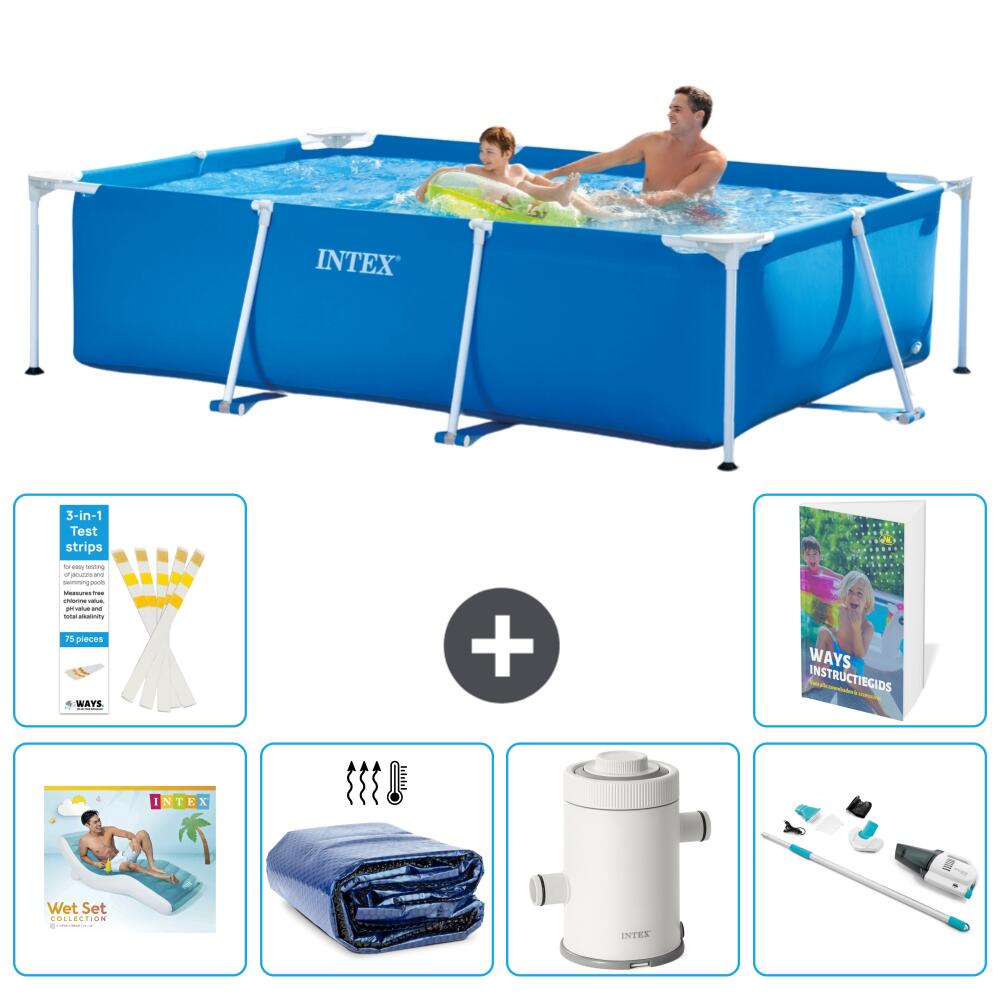 INTEX Basen ze stelażem Prostokątny - 260x160x65 cm - 7-częściowy S87
