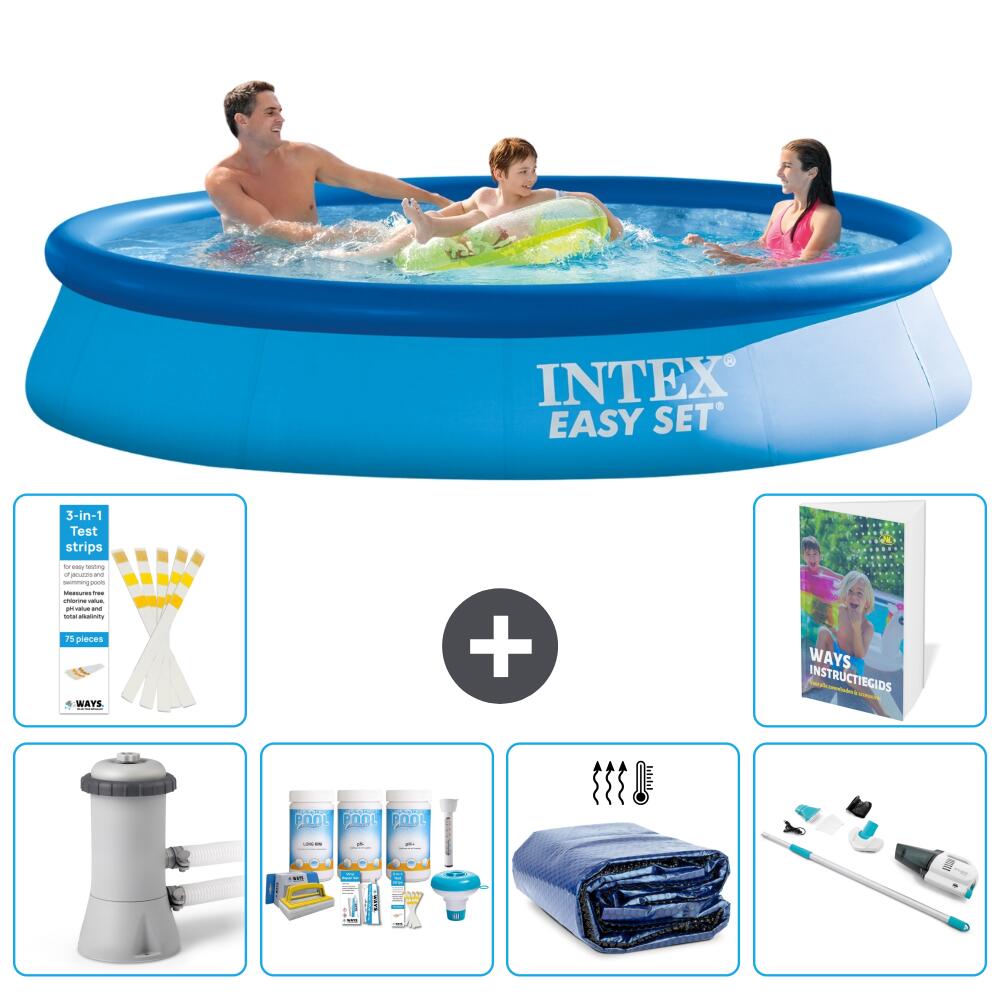INTEX Basen Easy Set Okrągły - 366x76 cm - 7-częściowy S310