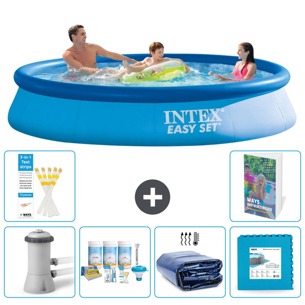 INTEX Basen Easy Set Okrągły - 366x76 cm - 7-częściowy S188