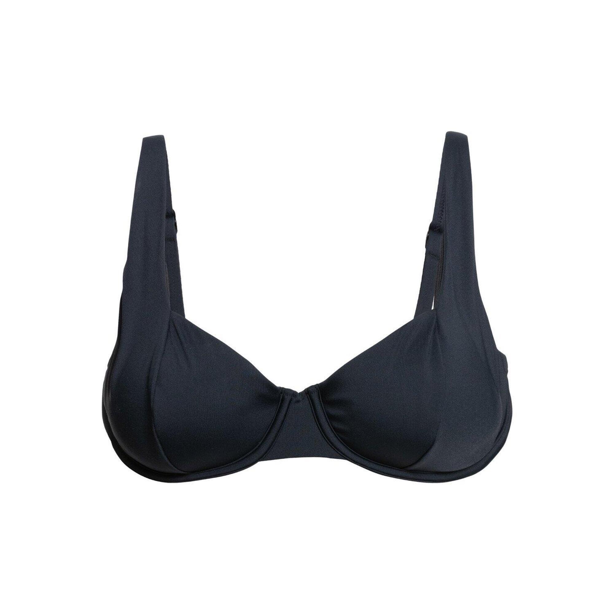 Dół bikini z fiszbinami w miseczce D dla Kobiety BEACH CLASSICS Czarny