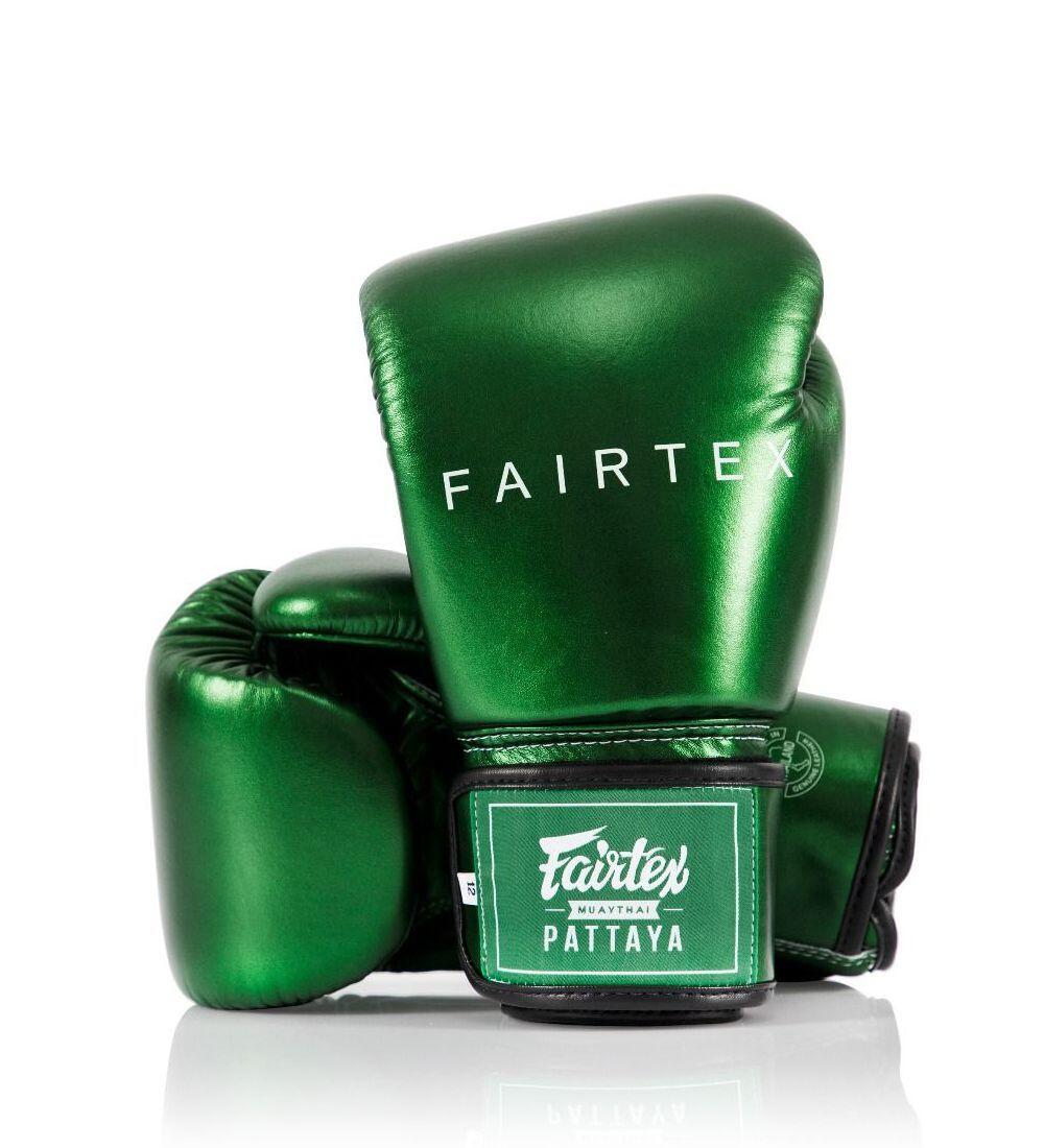 Rękawice Bokserskie Fairtex BGV22 Metalic Zielone 10oz