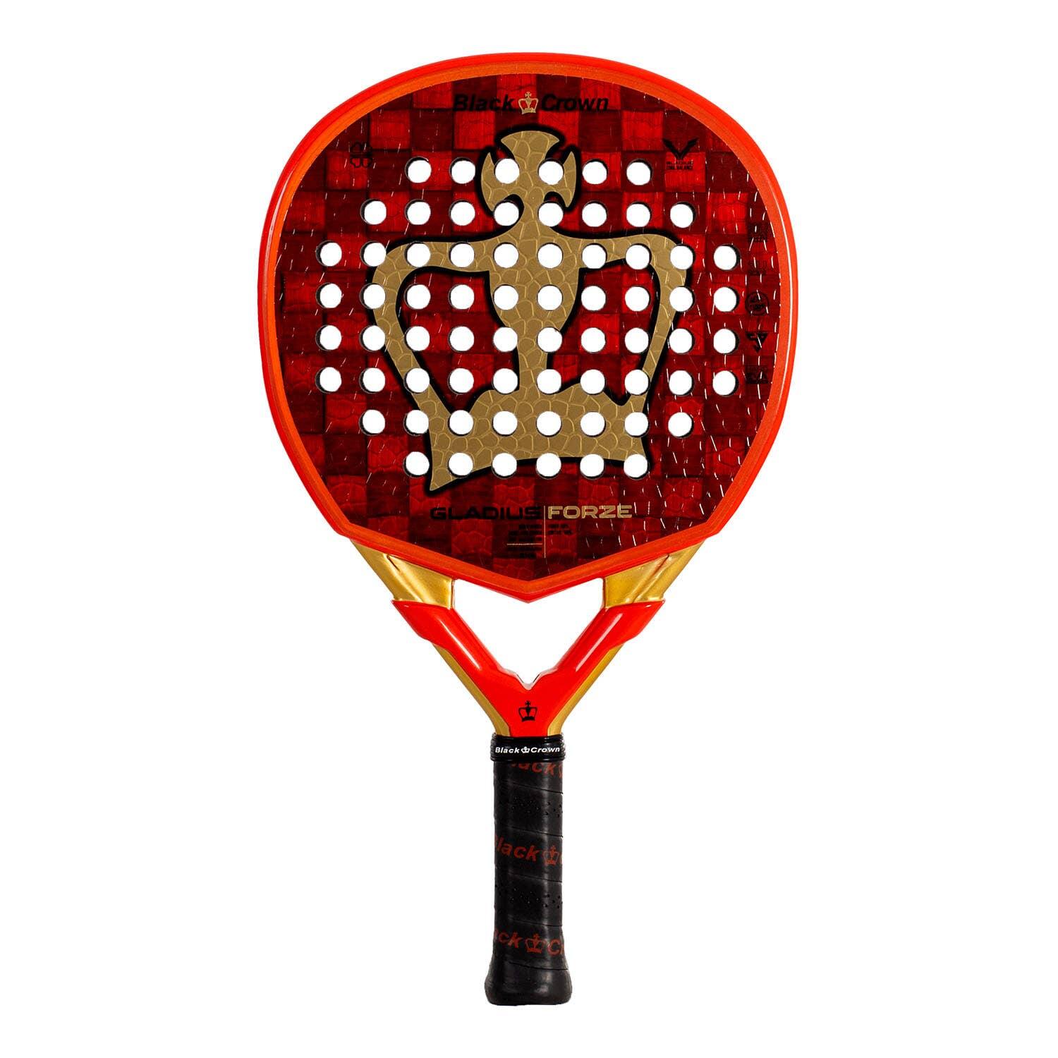Wielokolorowa rakieta Crown Gladius Force Padel w kolorze czarnym