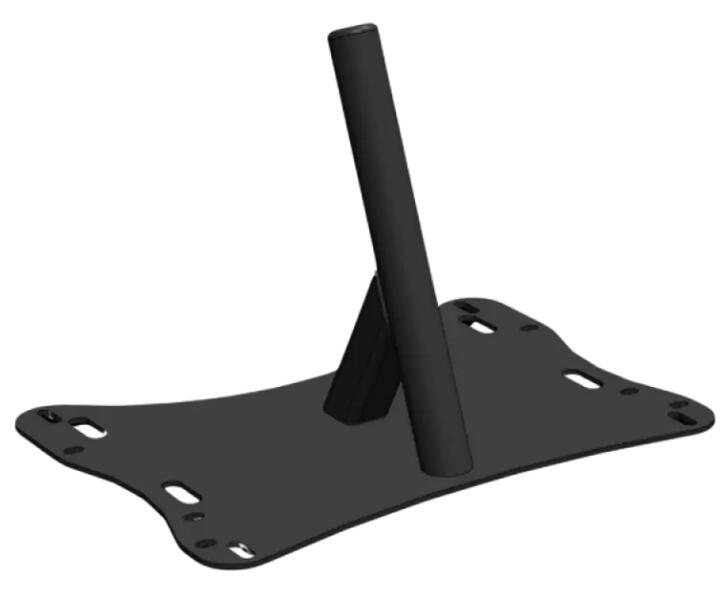Adapter Steco do przedniego siedzenia roweru cargo matowy czarny