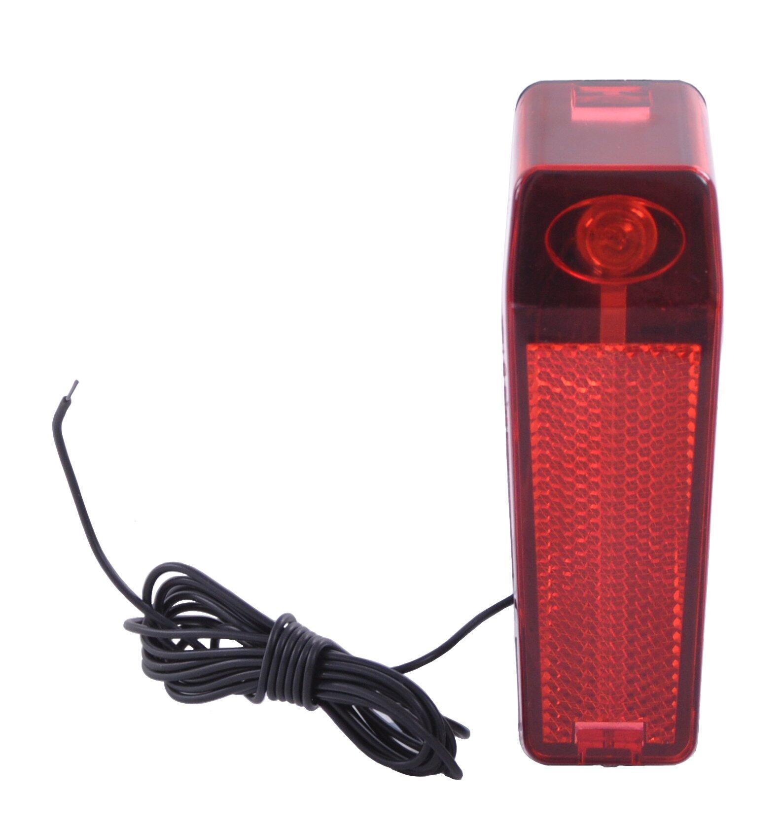 Lampa rowerowa tylna na błotnik JY-814 dynamo wąska
