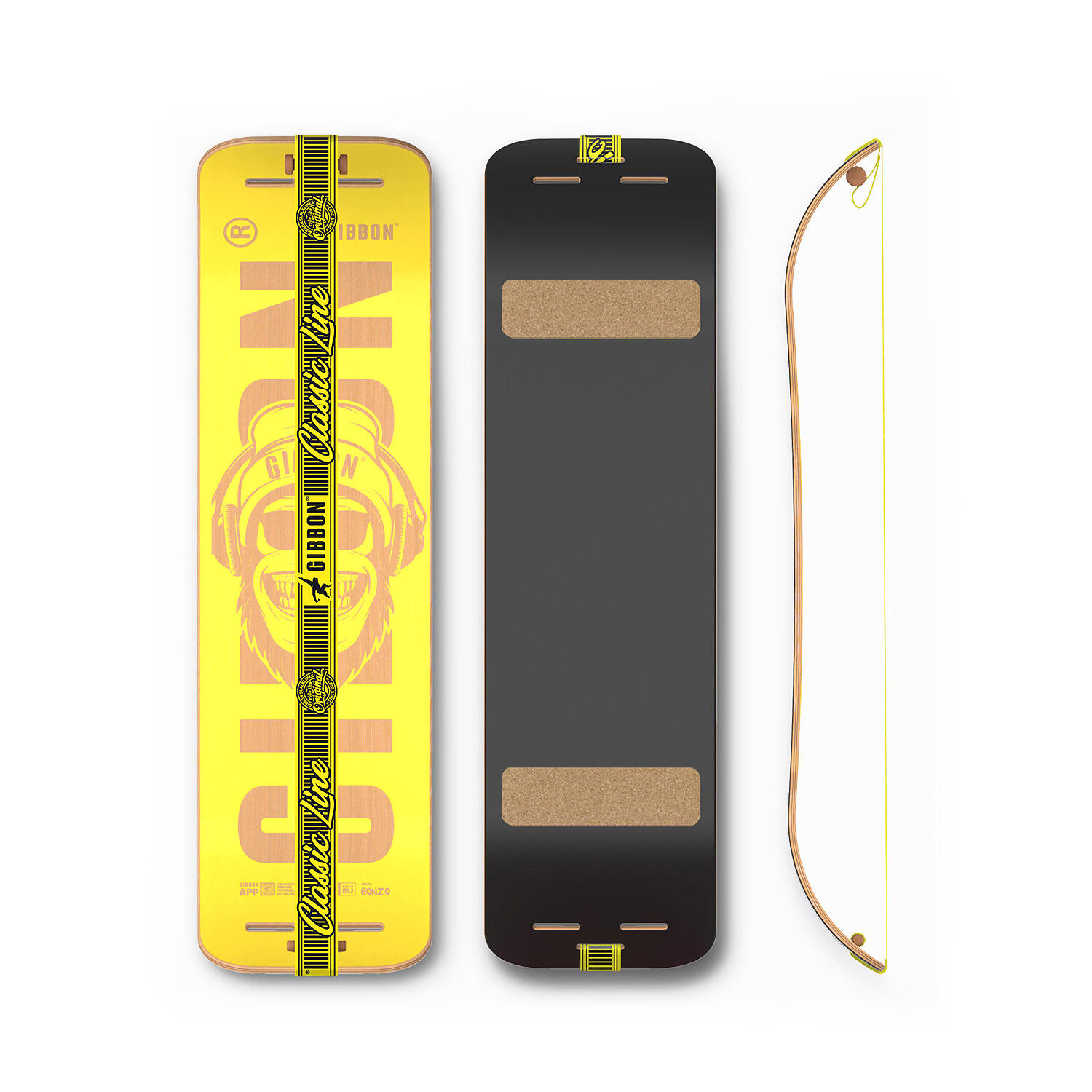 Slackline - GIBOARD SET - BONZO CLASSIC - Slackline - Żółty