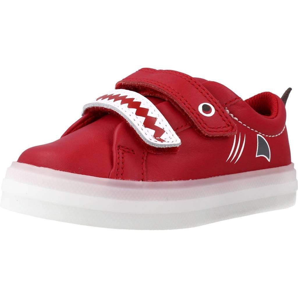 Buty CLARKS FLARESCALELO T Czerwony