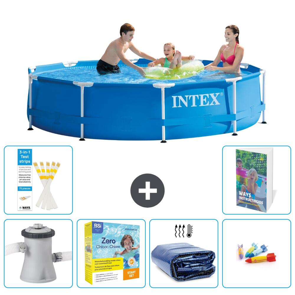INTEX Basen ze stelażem Okrągły - 305x76 cm - 7-częściowy S181