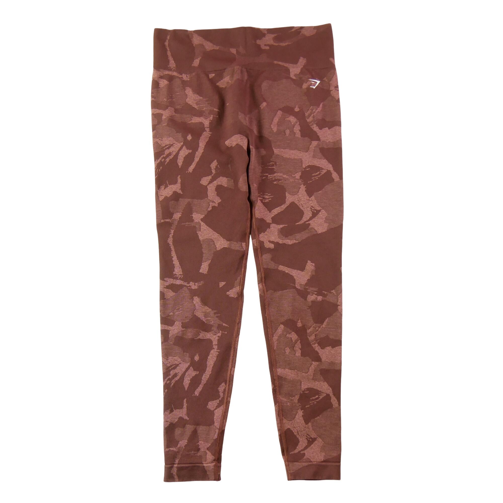 Second life - Legginsy damskie do jogi Gymshark brązowe - Jak nowy