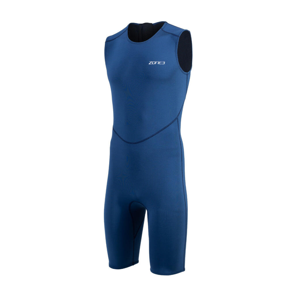 Pianka do pływania męska ZONE3 Yulex Kneeskin 1,5 mm navy/silver