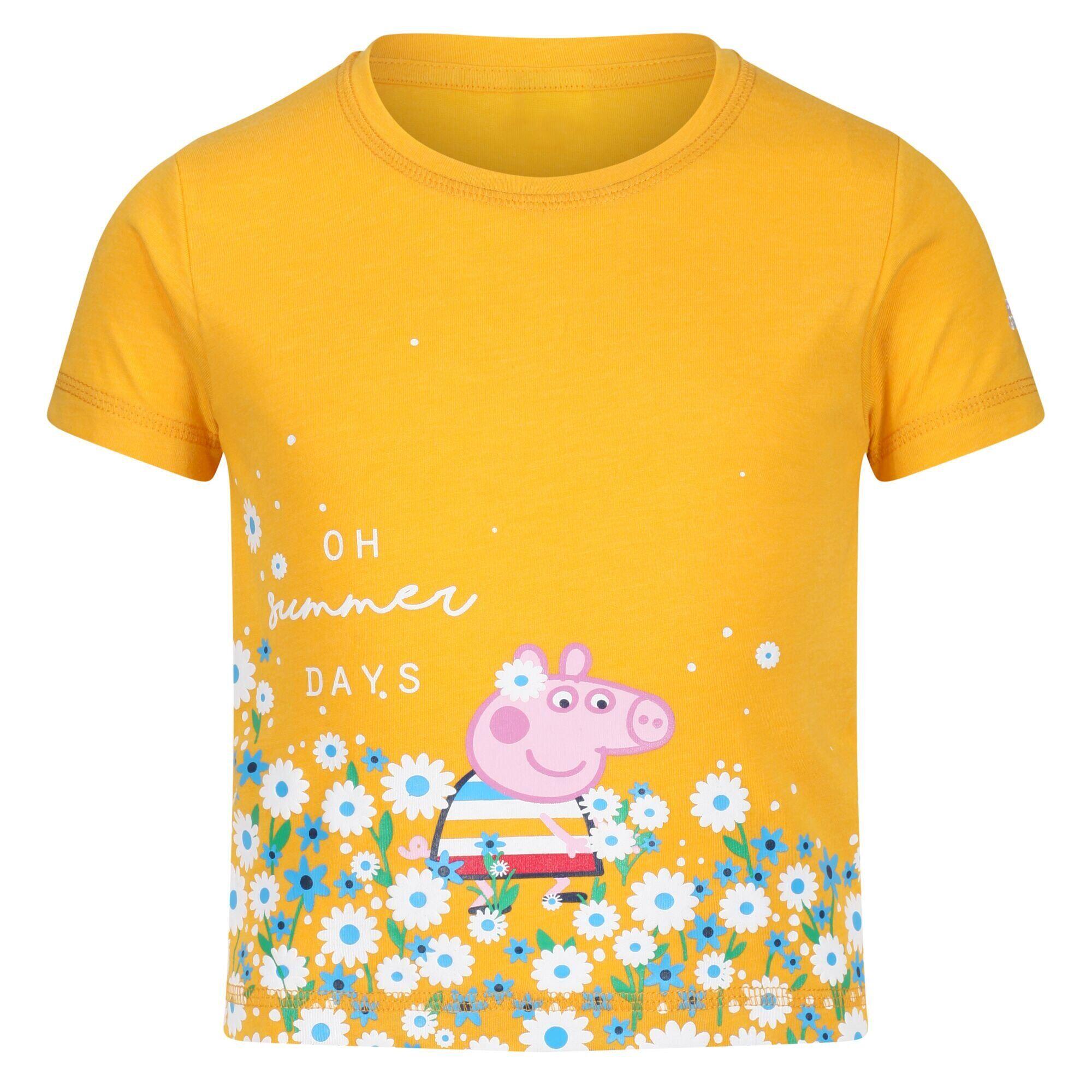 TShirt Dziecięcy Świnka Peppa Kwiaty