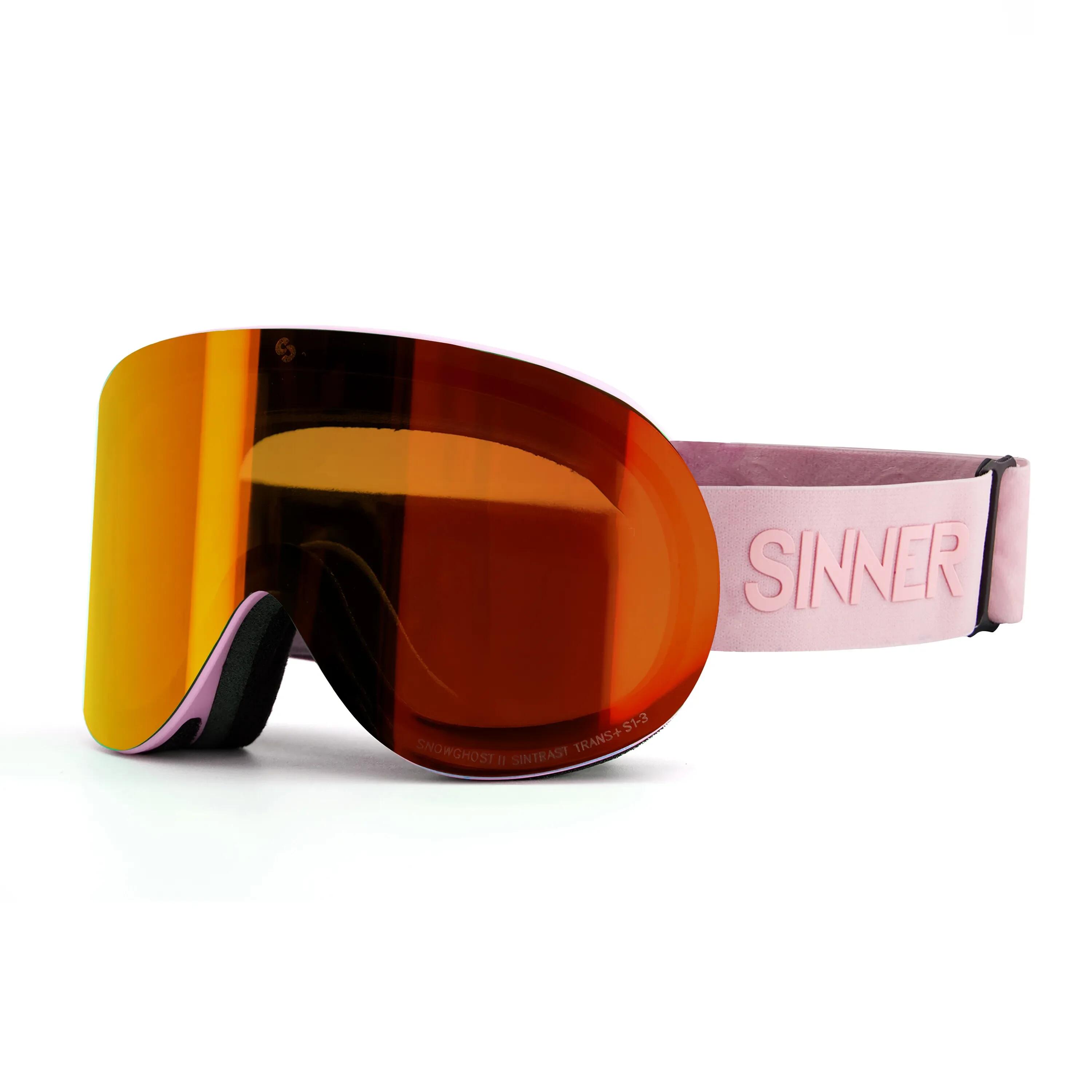 Gogle narciarskie/snowboardowe SINNER Taur, jasnoróżowe, unisex