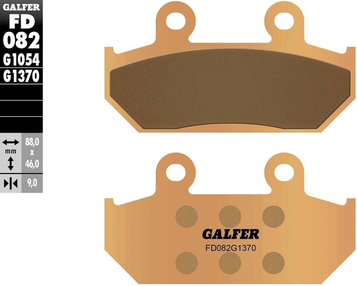 GALFER FD082 klocki hamulcowe z metalu spiekanego