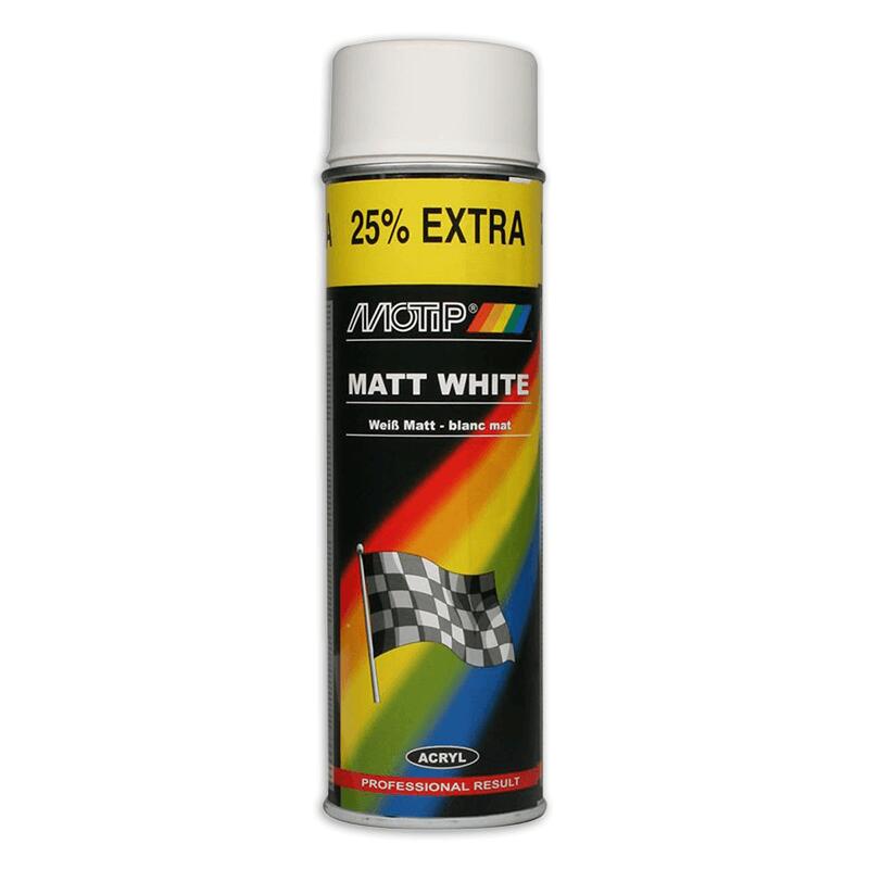 Motip lakier matowy biały spray 500 ml