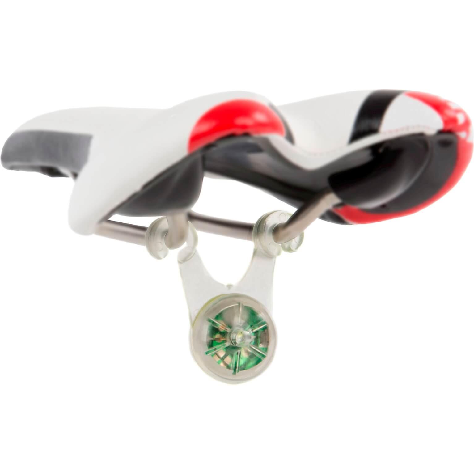 Lekkie Światło Tylne Wokół Mostka Siodełka Akumulatora Czerwone