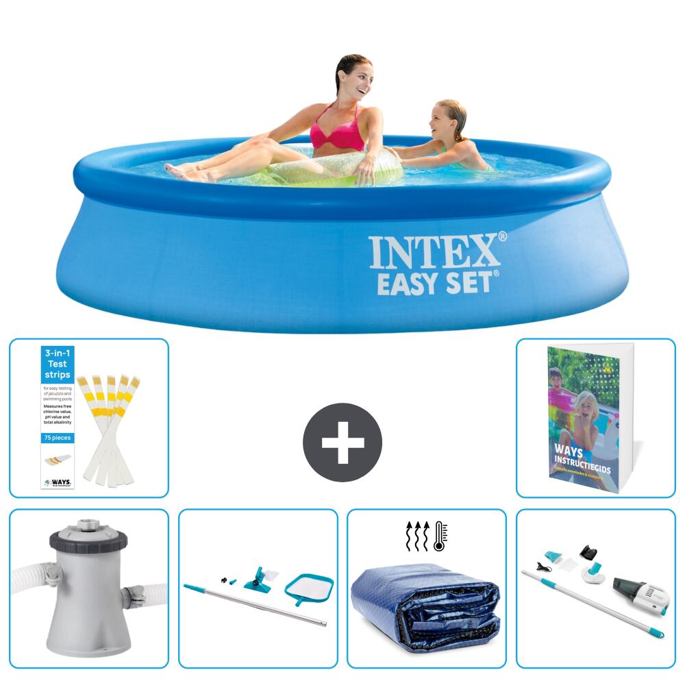 INTEX Basen Easy Set Okrągły - 244x61 cm - 7-częściowy S323