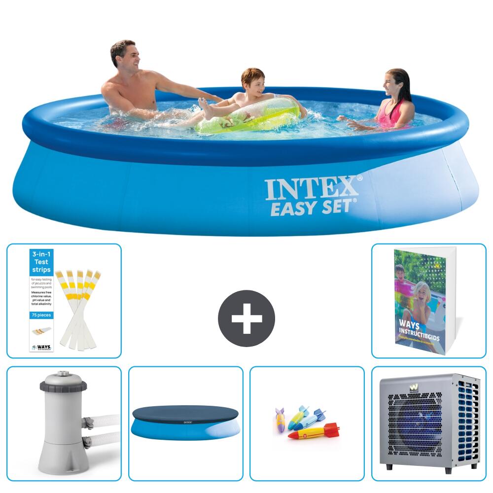 INTEX Basen Easy Set Okrągły - 366x76 cm - 7-częściowy S338