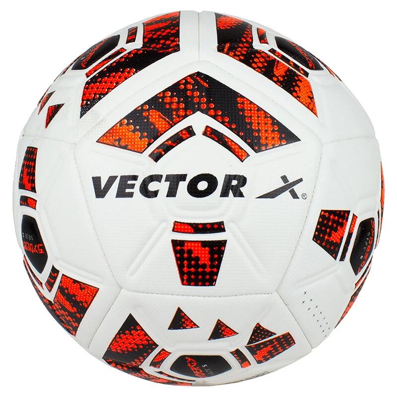 Piłka nożna VECTOR X SYNERGY pomarańczowo-czarna rozmiar: 5