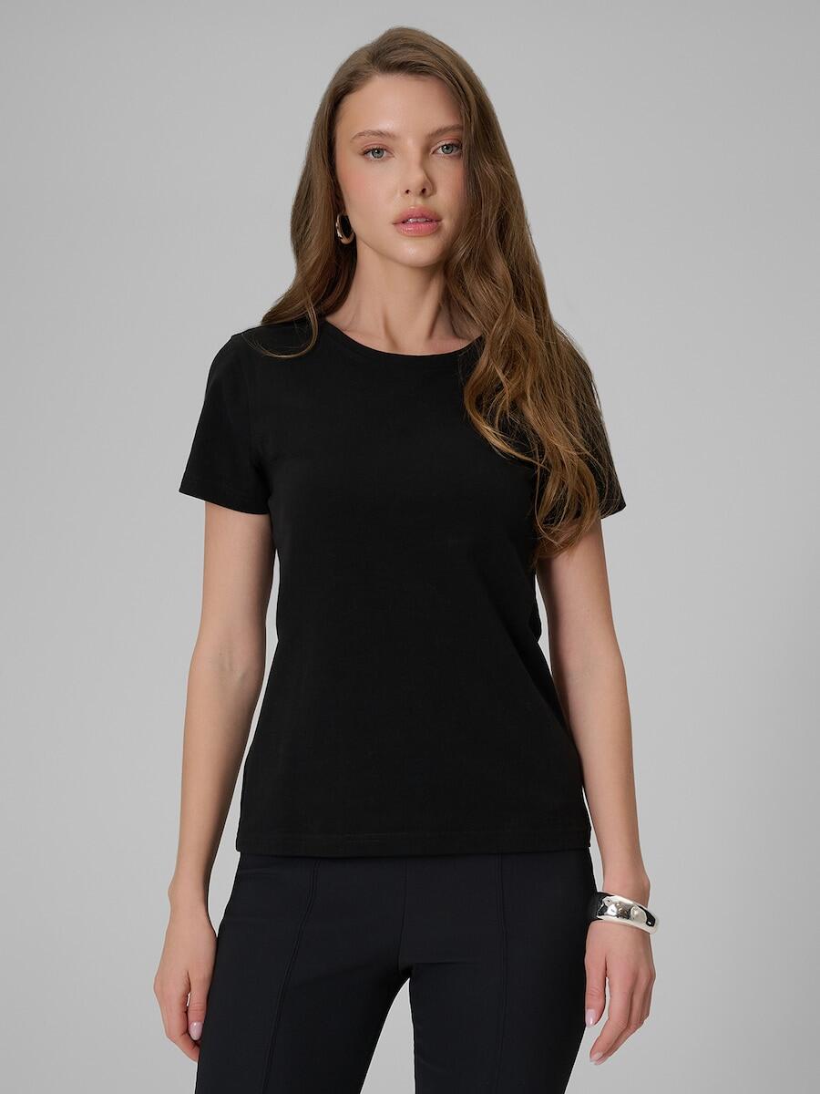 T-shirt slim gładki damski 4F 4FRSS26TTSHF3628