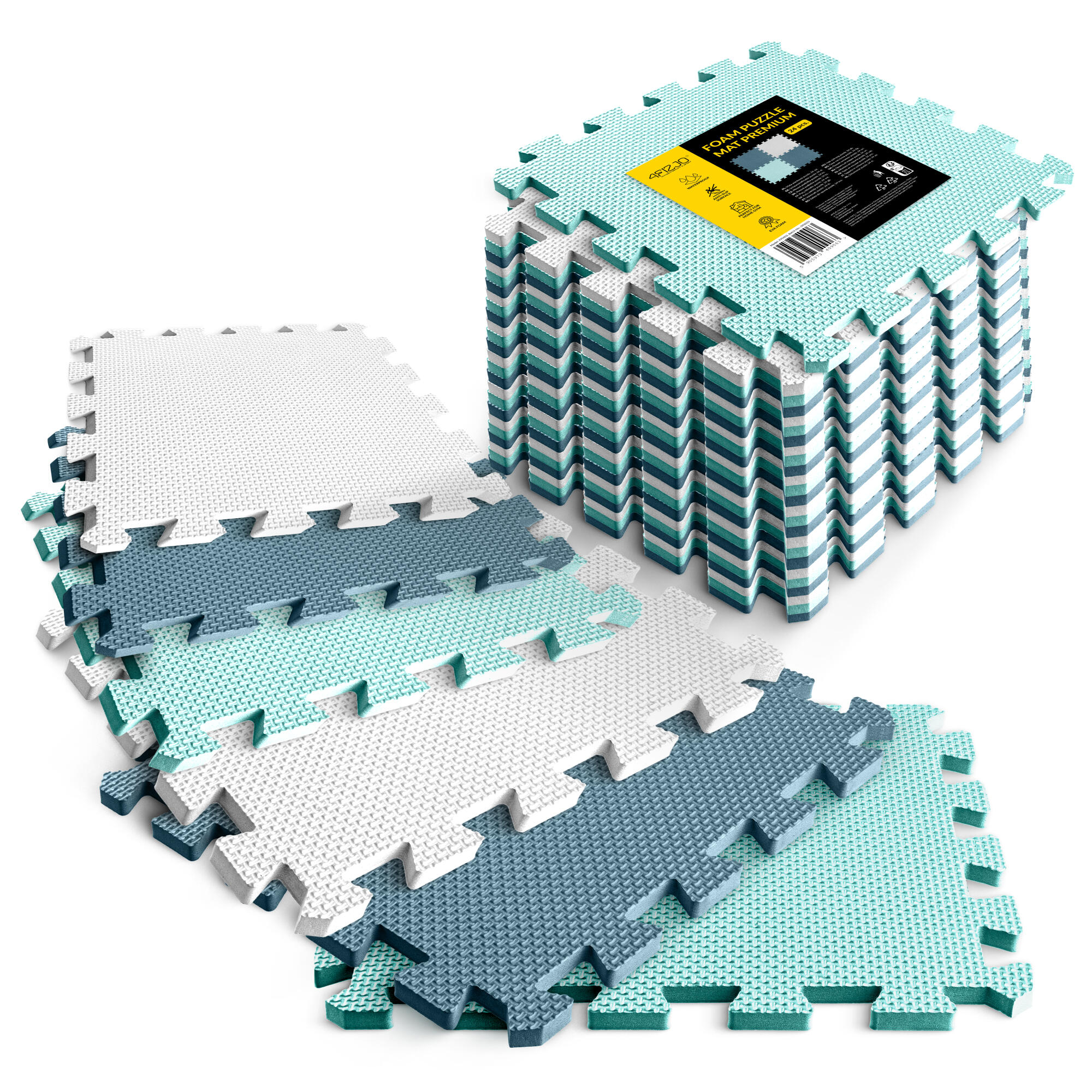 Piankowa mata ochronna pod sprzęt fitness 4FIZJO PUZZLE