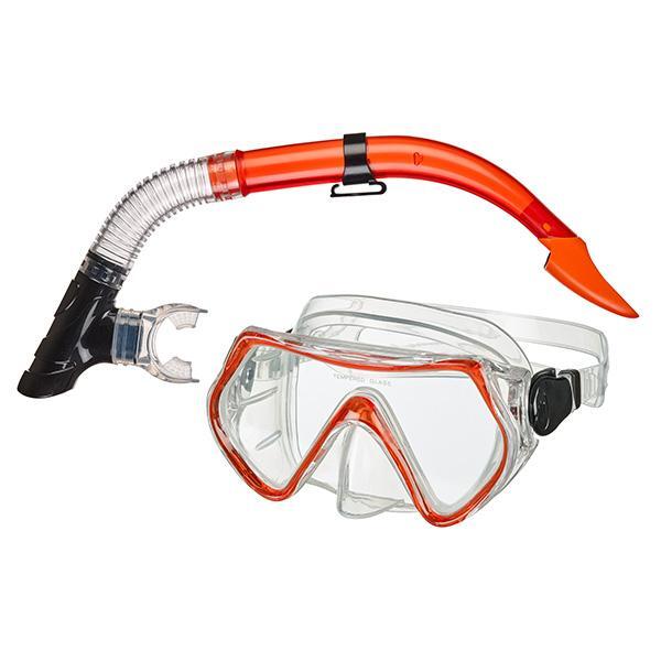 Beco Livorno 8+ zestaw snorkeling czerwony
