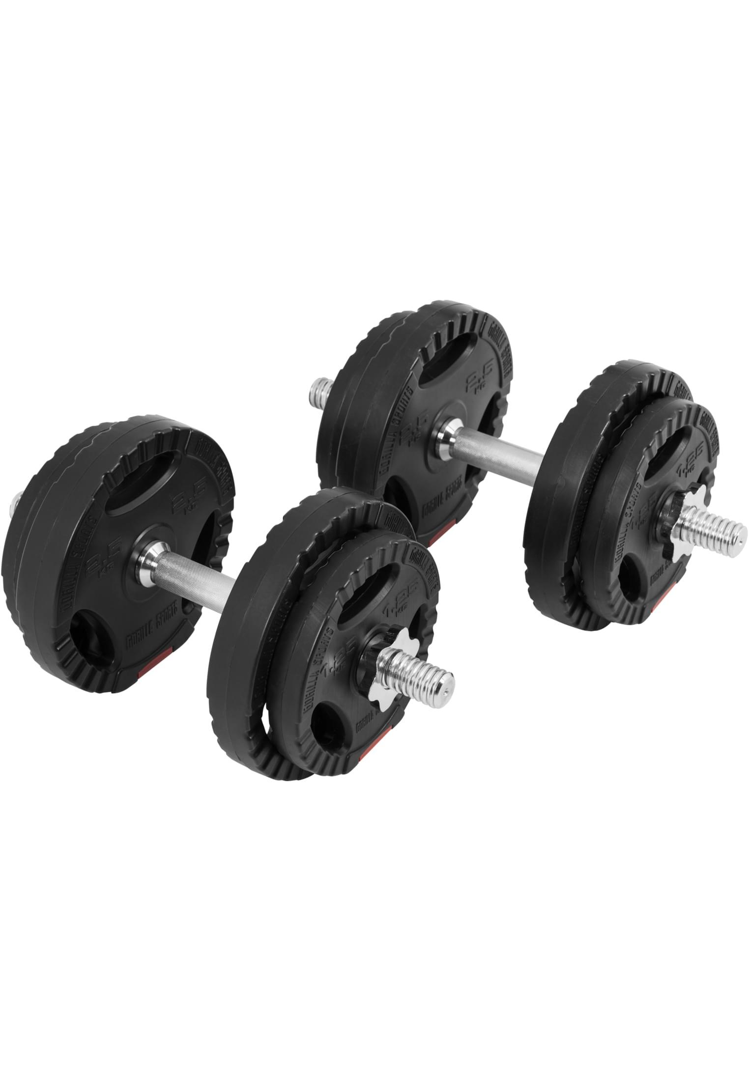 Zestaw 2x 10 kg Hantle bitumiczne regulowane 31 mm GRIP