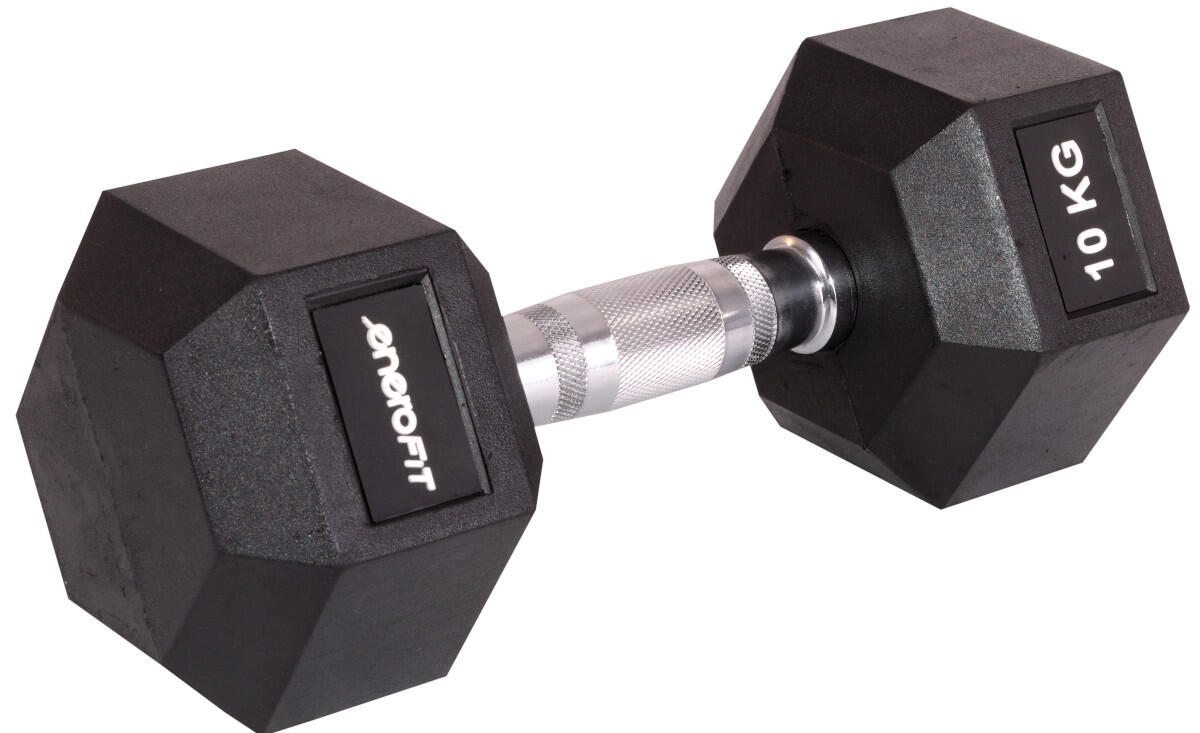 Hantla do treningu siłowego Enero Fit 10 kg Hex