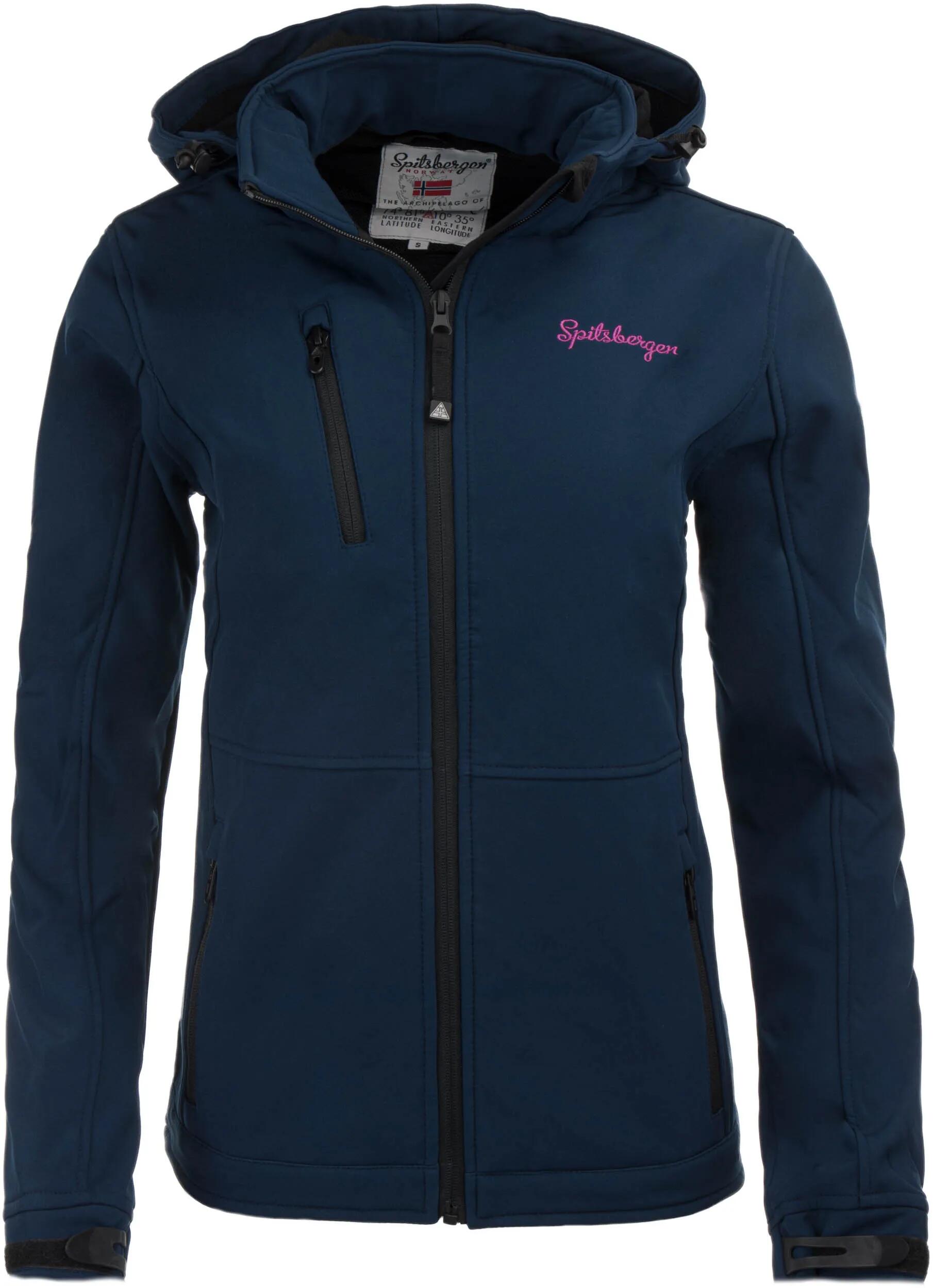 Damska kurtka softshell Spitsbergen Norway 3-warstwowa granatowa