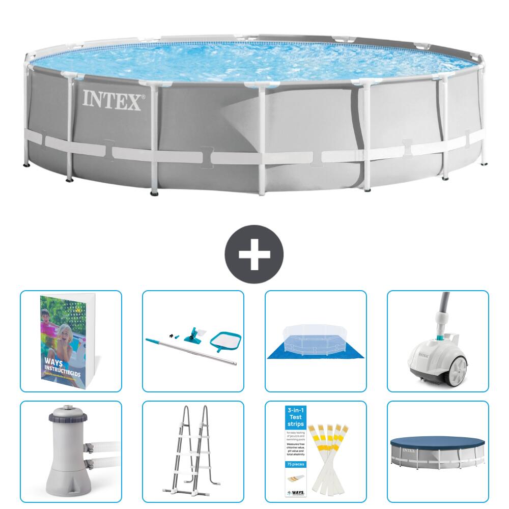 INTEX Basen Prism Frame Okrągły - 427x107 cm - 9-częściowy S605