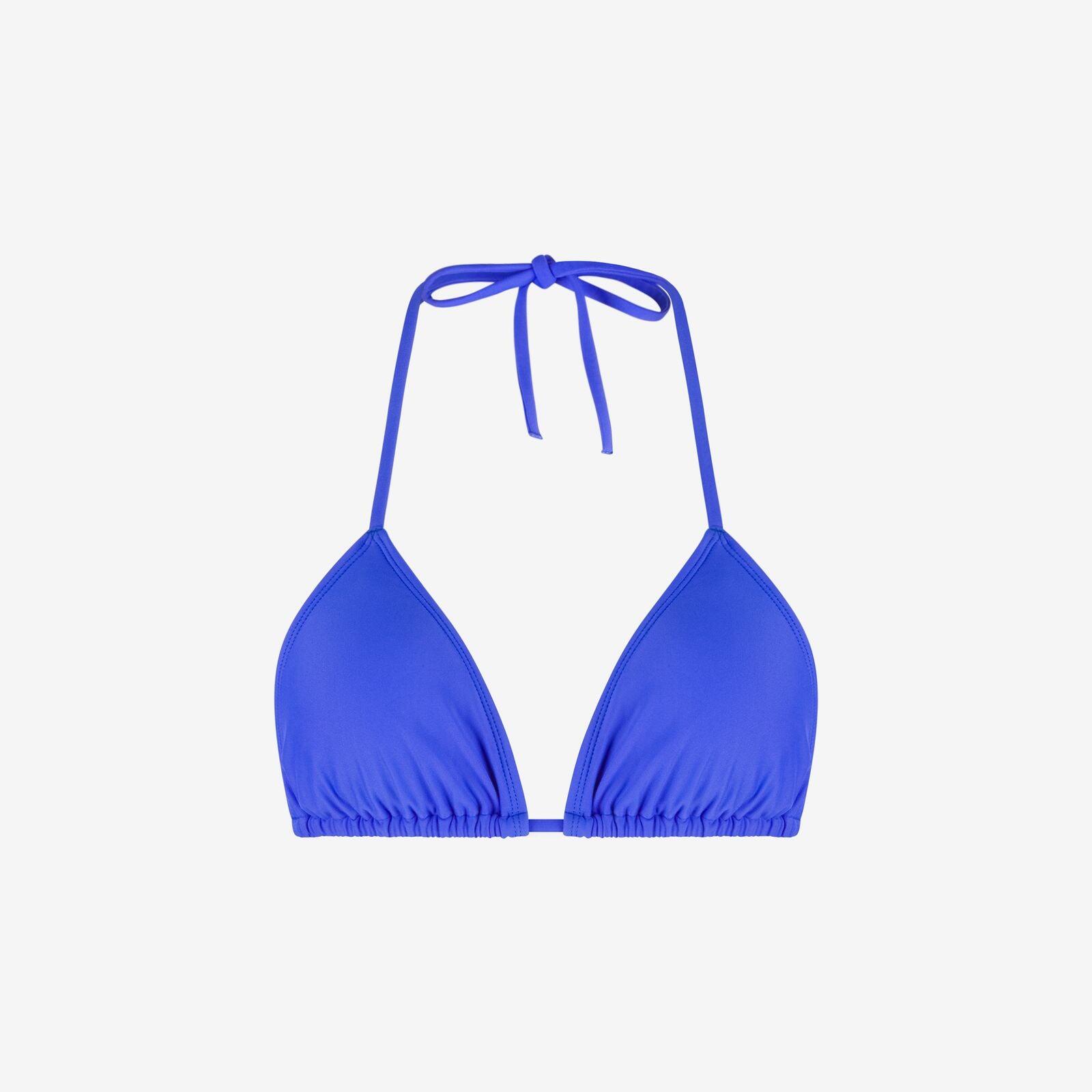 Damski premium bikini top trójkątny do pływania & surfingu - Niebieski