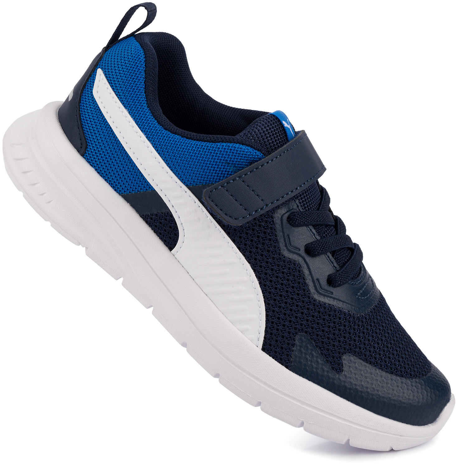 Buty sneakersy dziecięce sportowe na rzep granatowe PUMA EVOLVE RUN