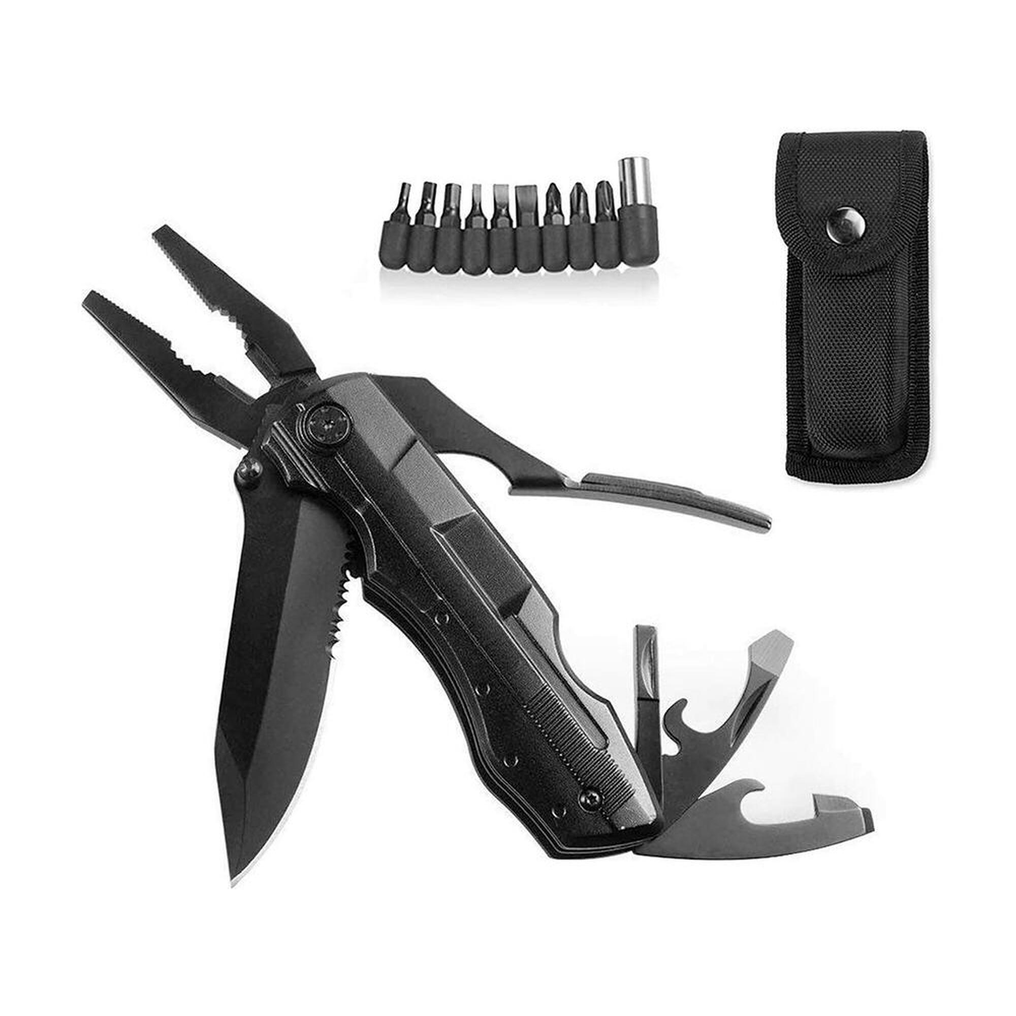 Multitool wielofunkcyjny 17 narzędzi + zestaw 9 bitów