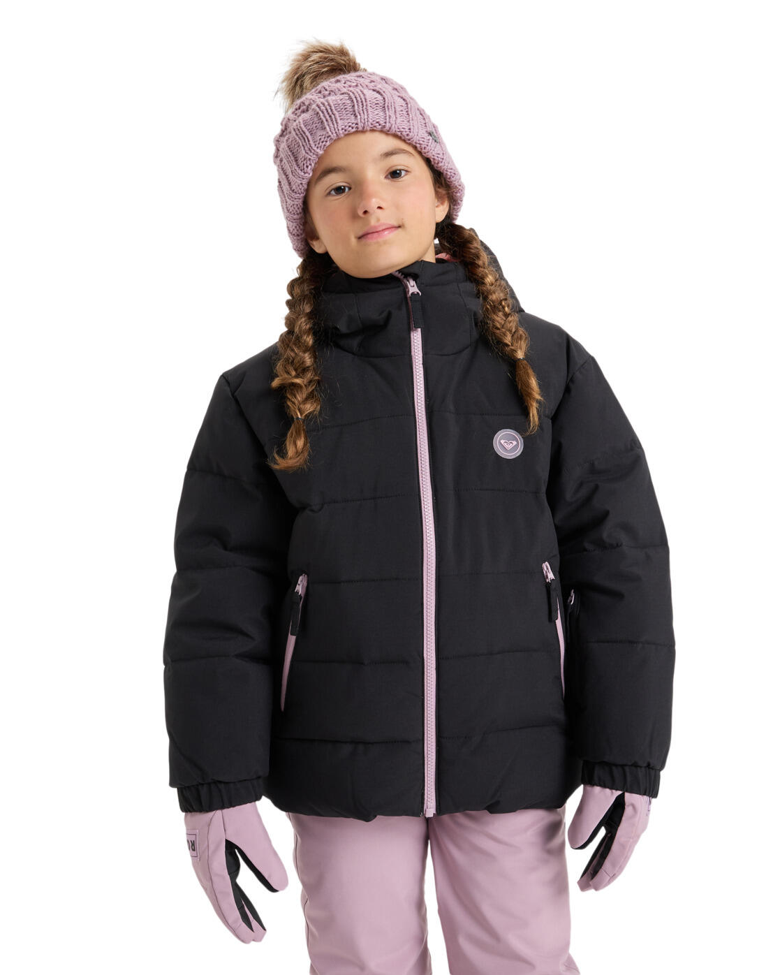Kurtka do sportów zimowych techniczna dla Dziewczynki SNOWYHILL PUFFY
