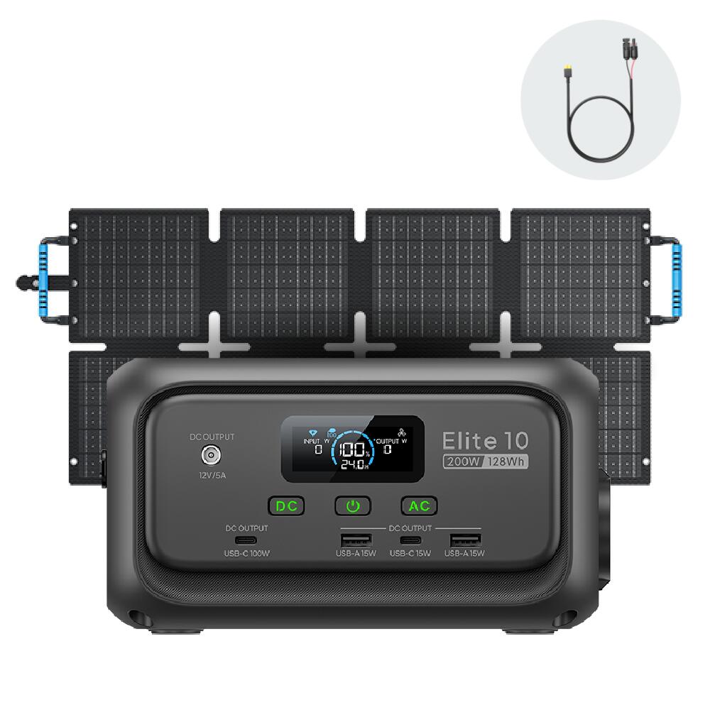 Przenośna elektrownia Elite 10+60W 128Wh,idealna na wędrówki i weekendowe wypady