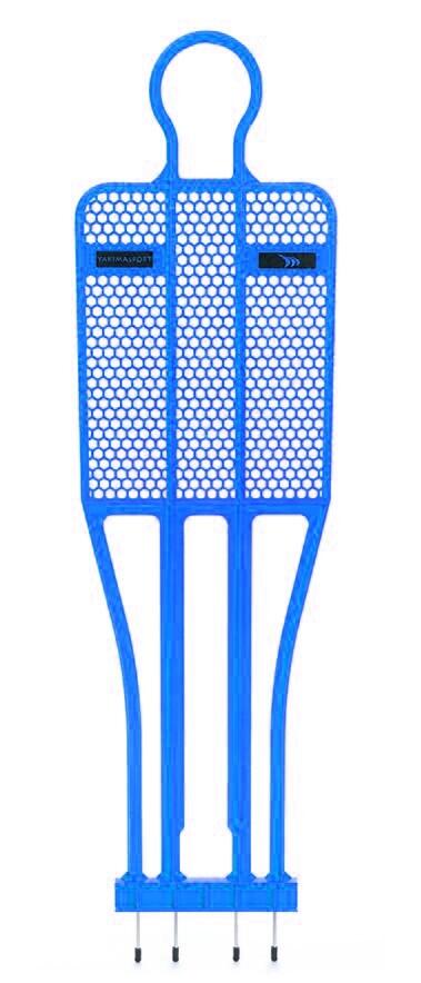 Mur piłkarski PRO 180cm pasywny obrońca niebieski