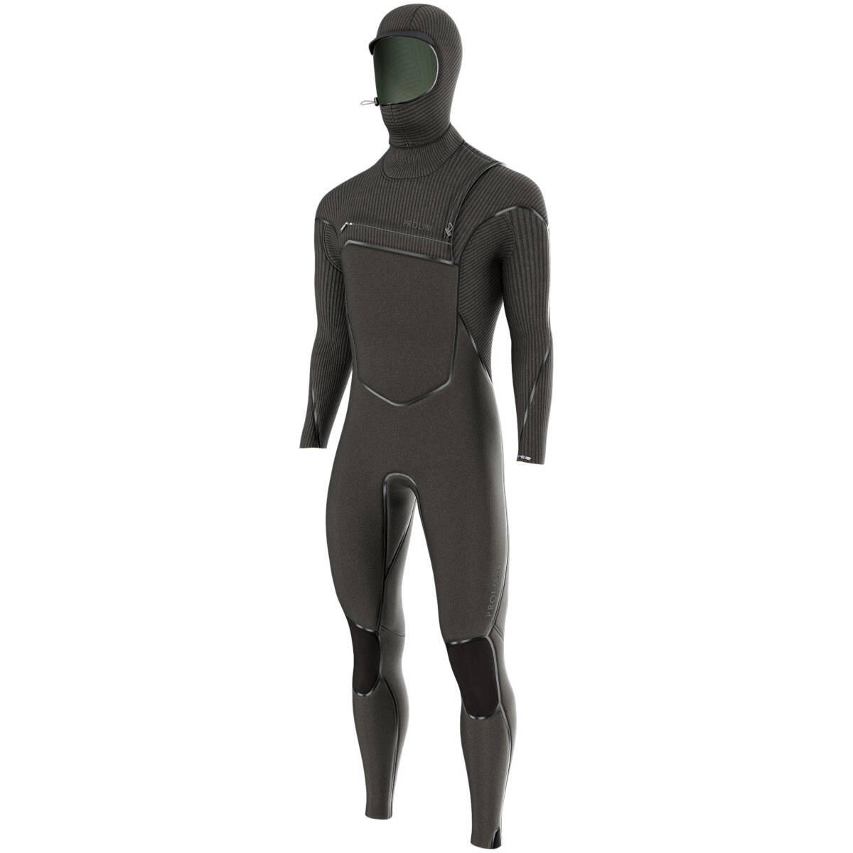 Pianka Prolimit Predator Steamer Free-X 6/4 Hooded Front Zip Black 2026