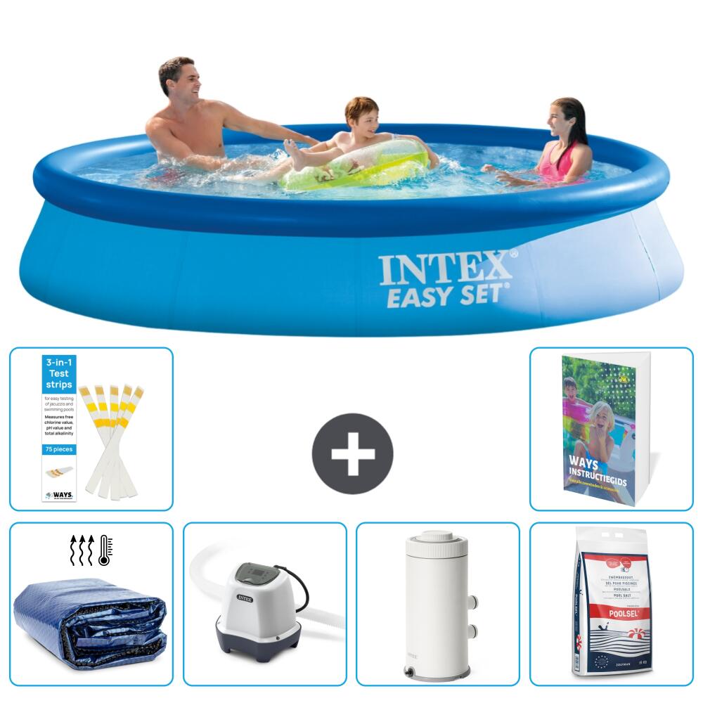 INTEX Basen Easy Set Okrągły - 366x76 cm - 7-częściowy S155