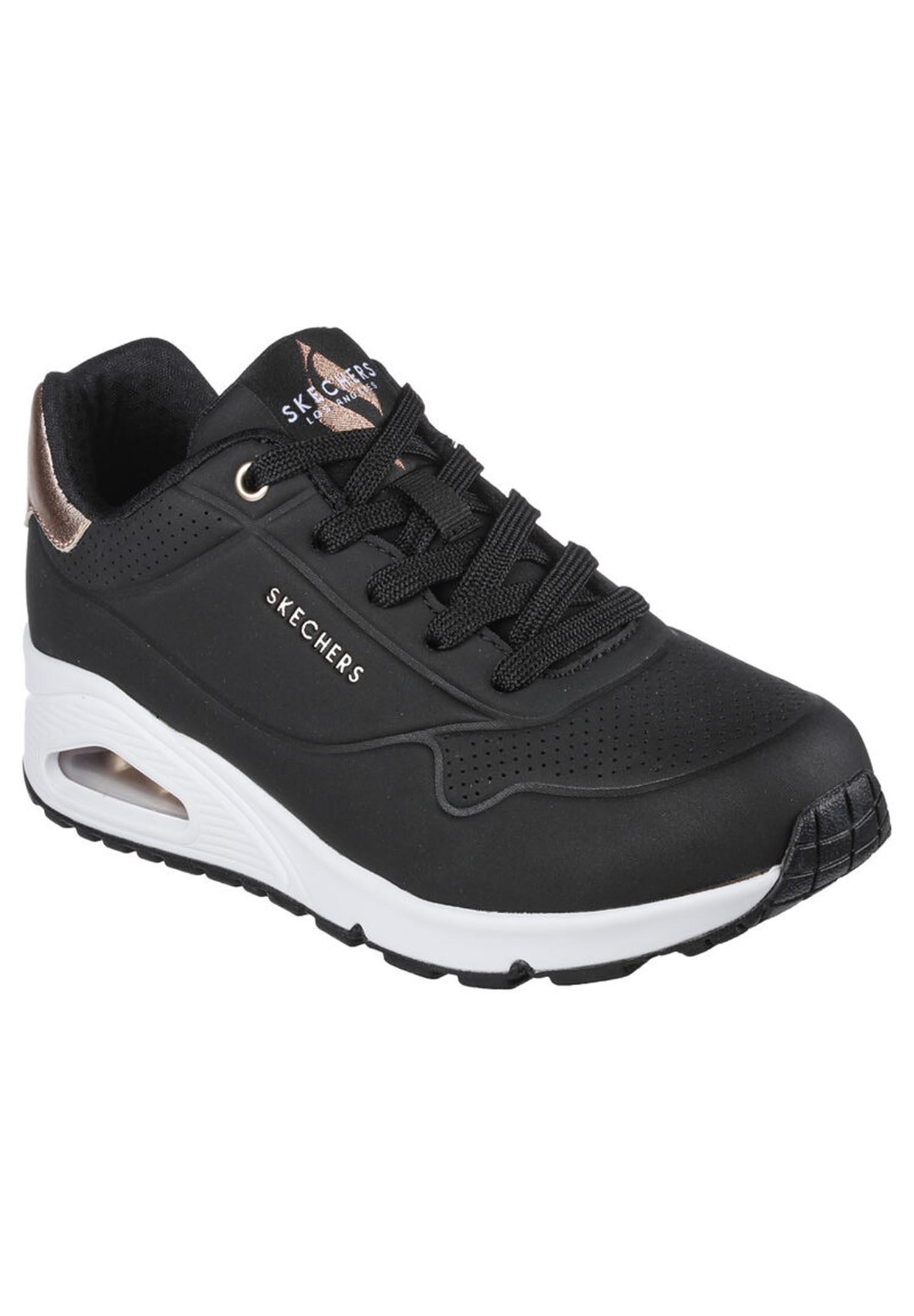 Baskets Femme Baskets Skechers UNO - GOLDEN AIR Noir Noir Skechers