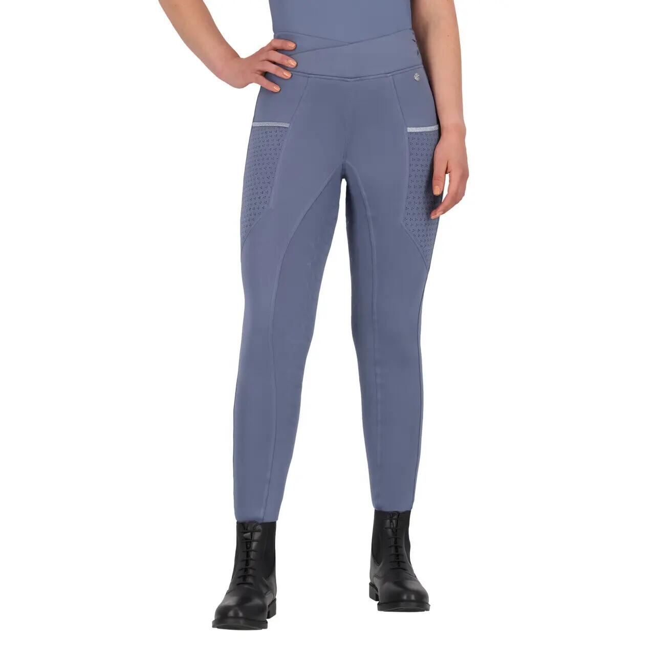 Legginsy jeździeckie o średniej przyczepności QHP Aubree