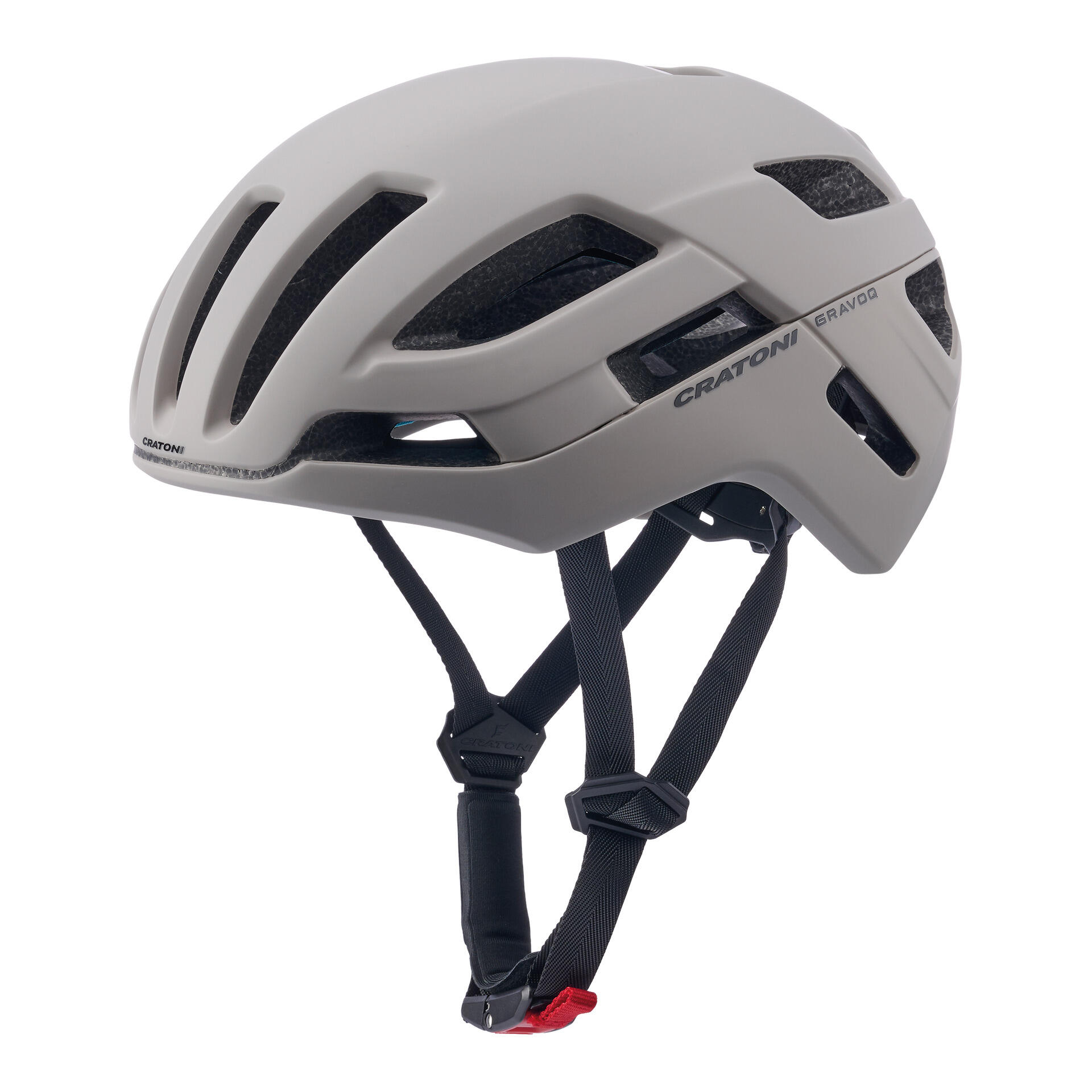 Gravel - kask rowerowy Gravoq, ciemny piaskowy