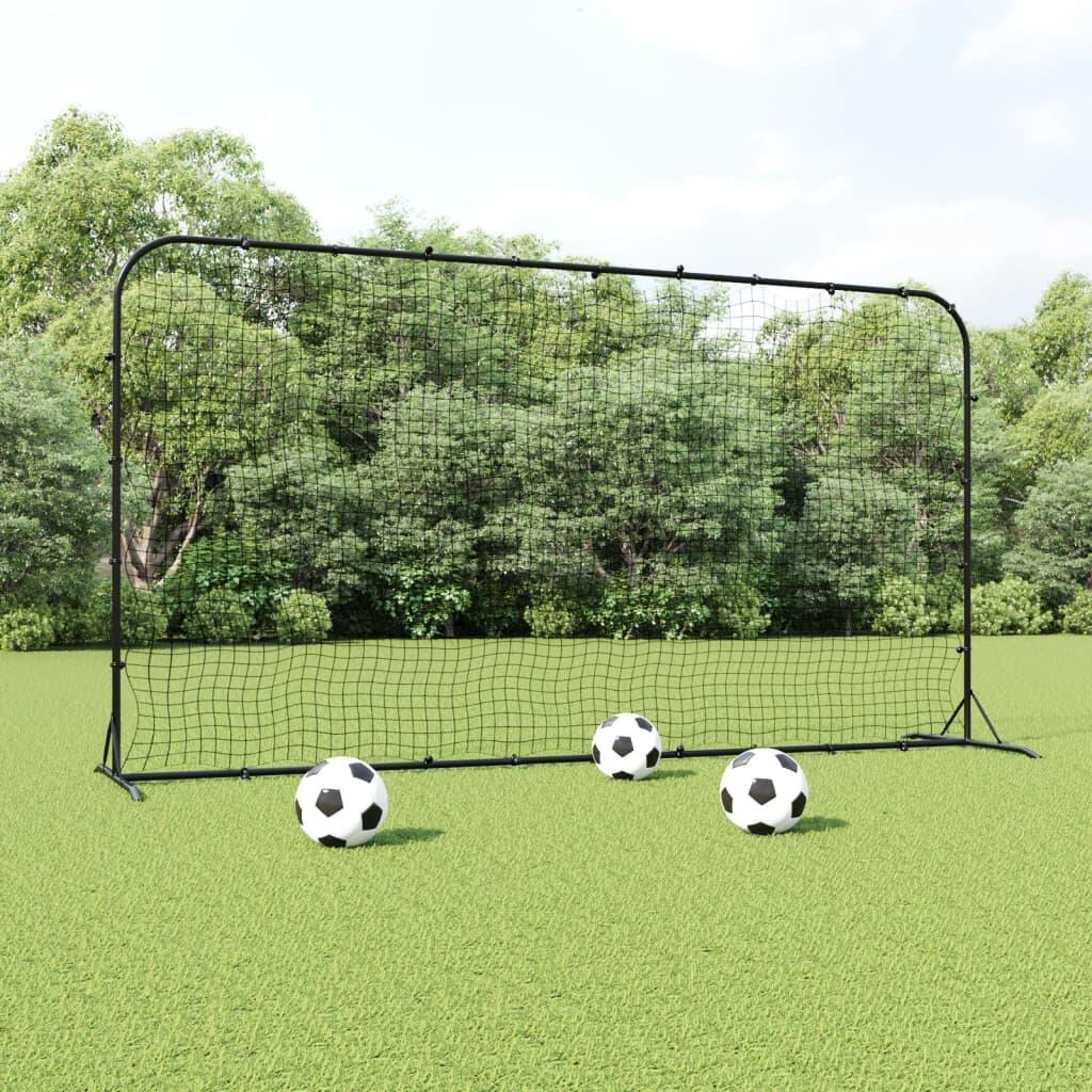 VidaXL Rebounder do piłki nożnej 366 x 90 x 183 cm, stal i HDPE