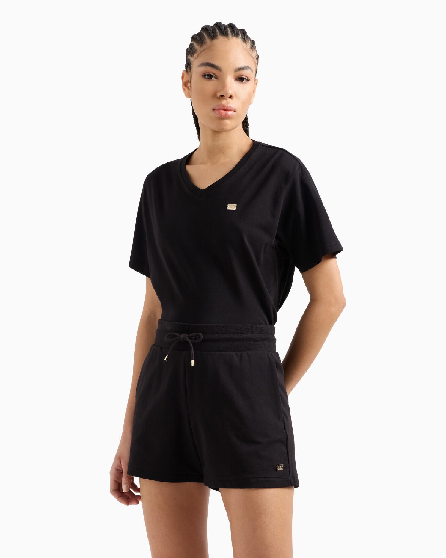 Spodenki damskie EA7 Emporio Armani Train Core Lady