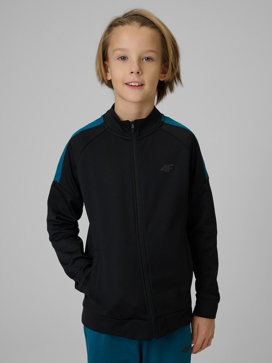 Bluza sportowa regular bez kaptura chłopięca 4F 4FJRSS26TFSWM0991