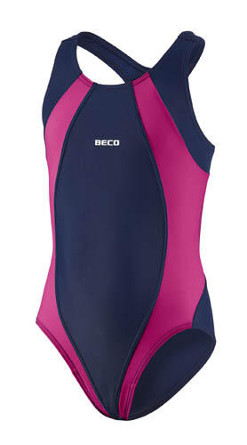 Beco Girls' Swimsuit Dark Blue/pink