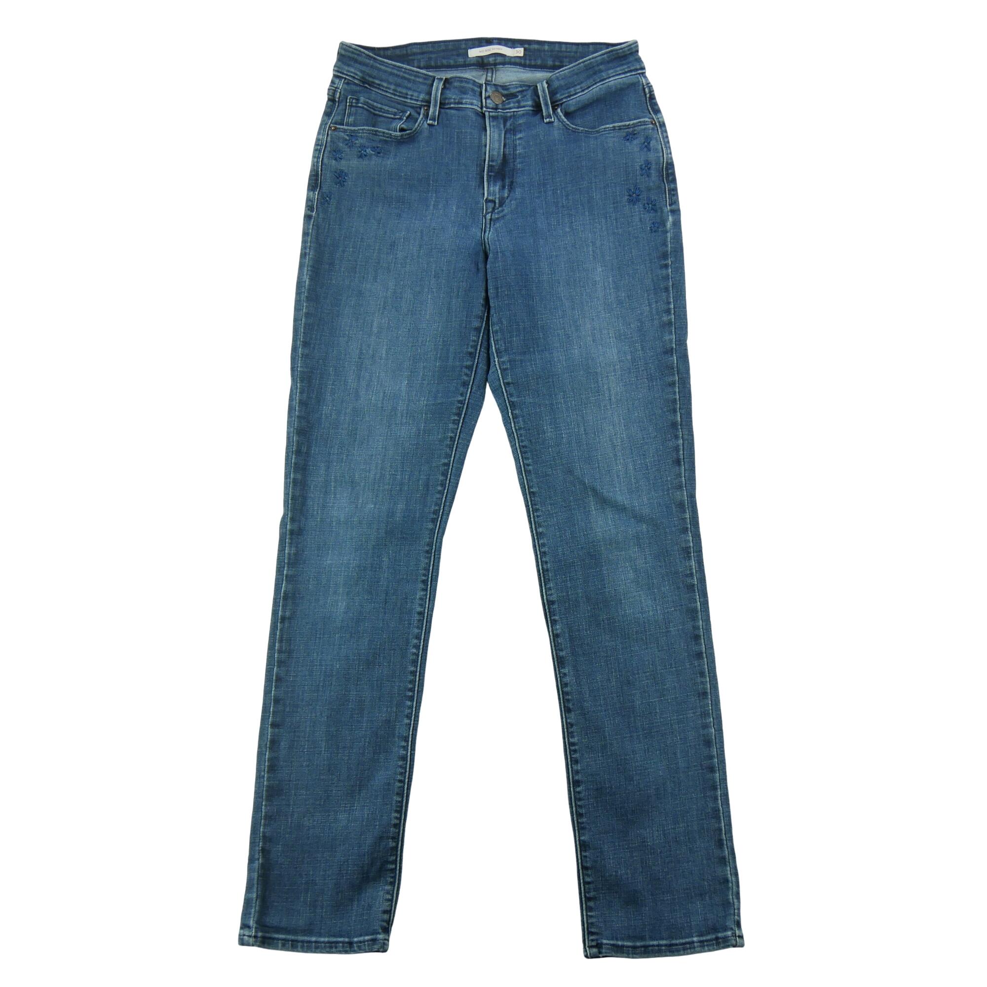 Levi Strauss damskie jeansy skinny mid waist
