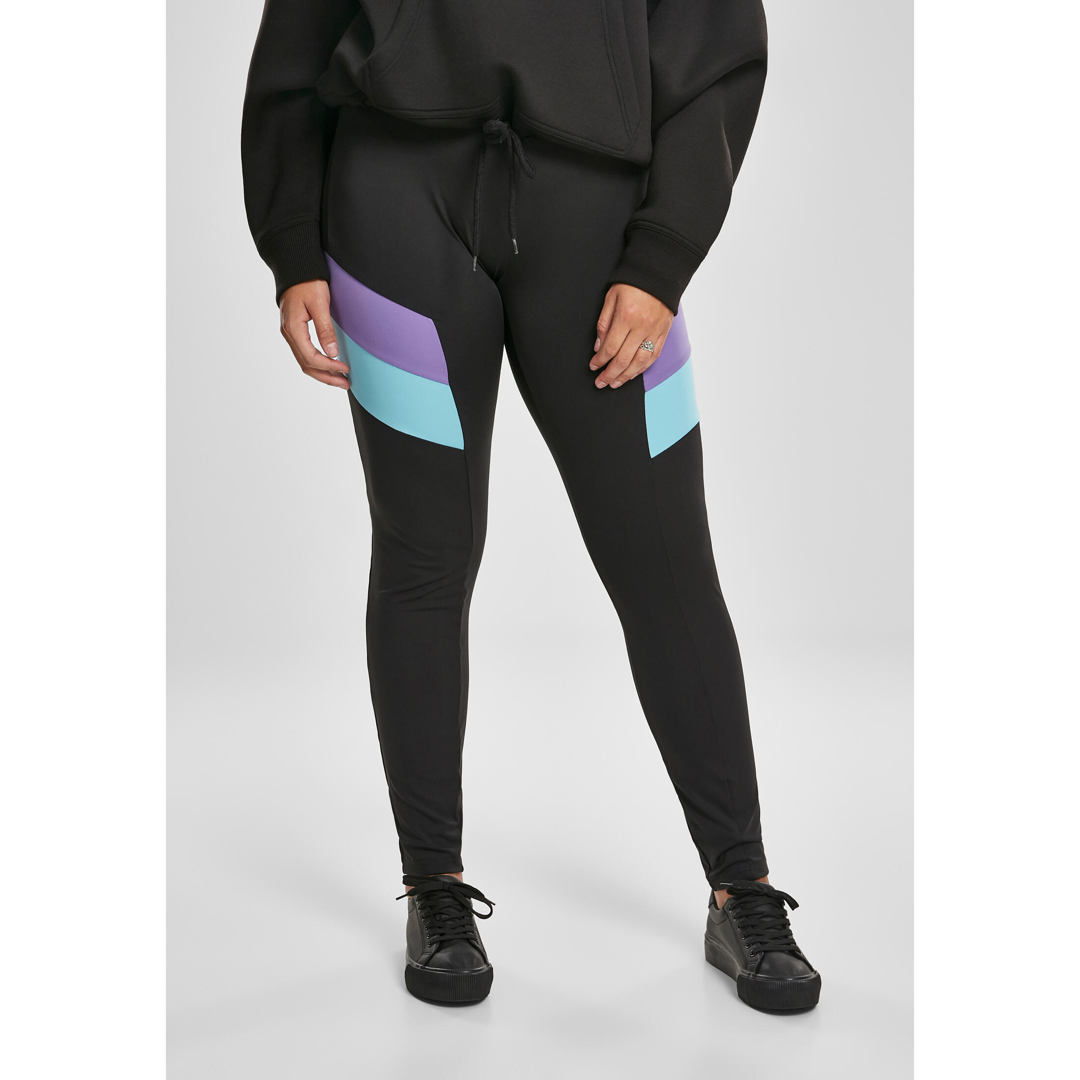 Legginsy damskie w dużych rozmiarach Urban Classic block class