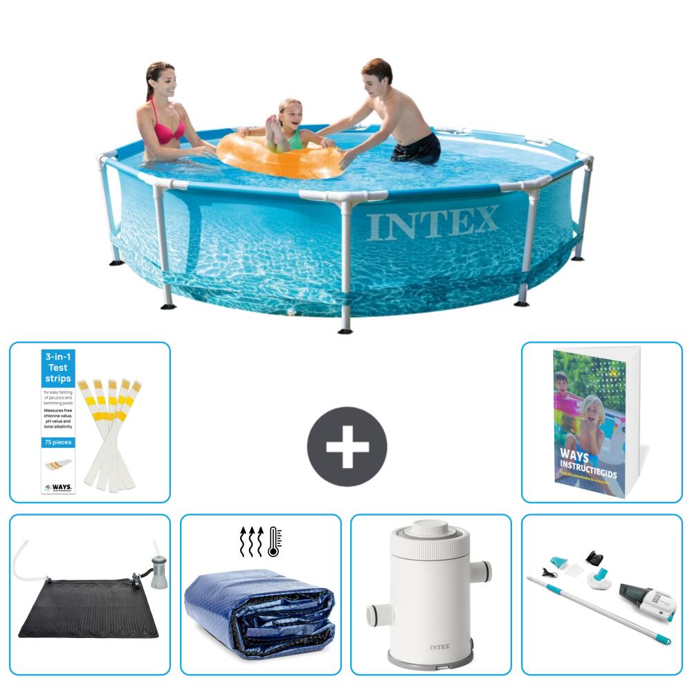 INTEX Basen ze stelażem Okrągły - 305x76 cm - 7-częściowy S78