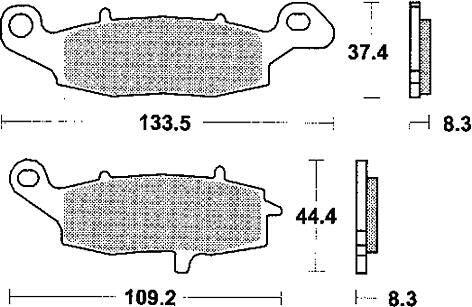 Klocki hamulcowe TRW MCB682 organiczne standard