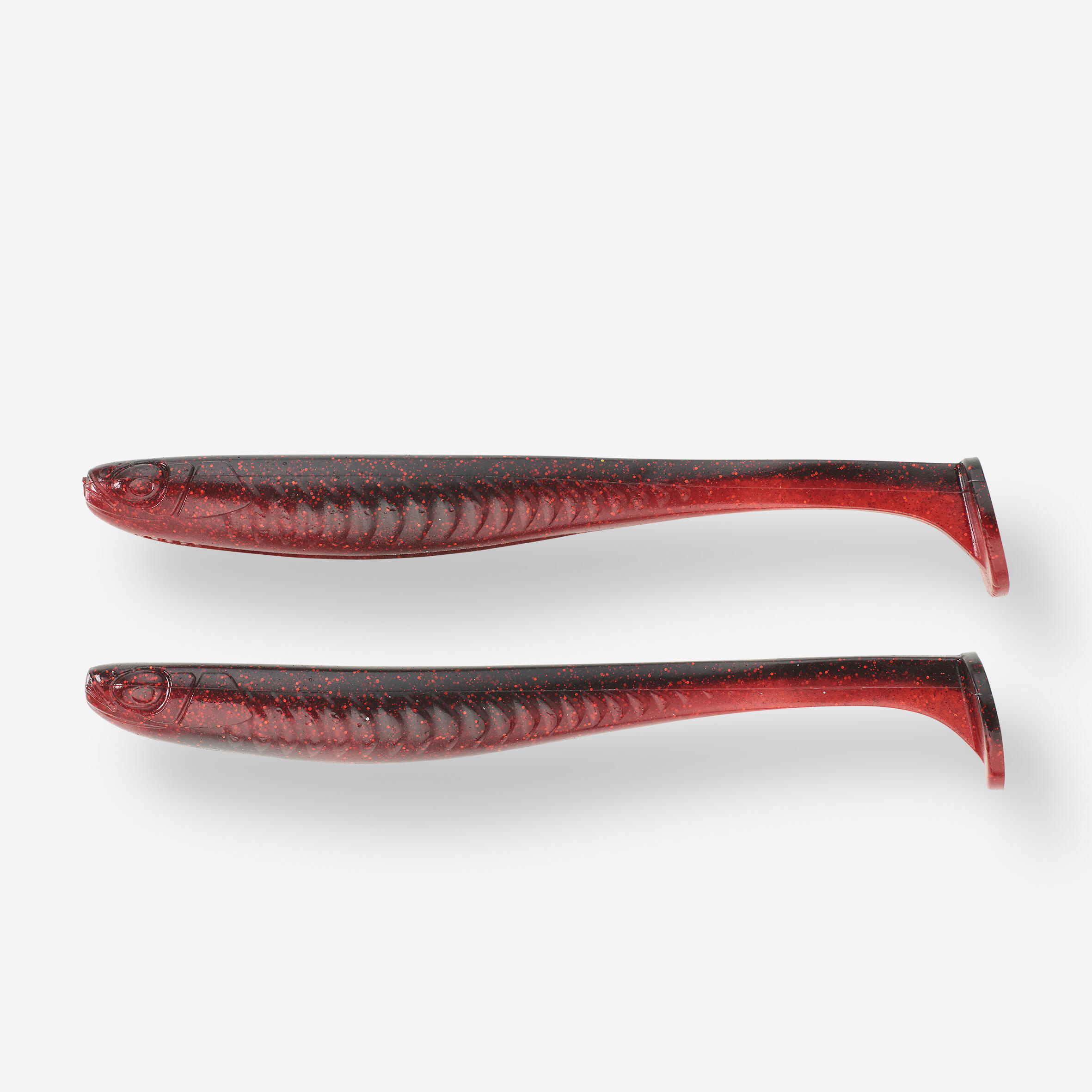 Przynęta miękka nasączona atraktorem Caperlan Yubari FatShad 20cm-8 czarn.-czer