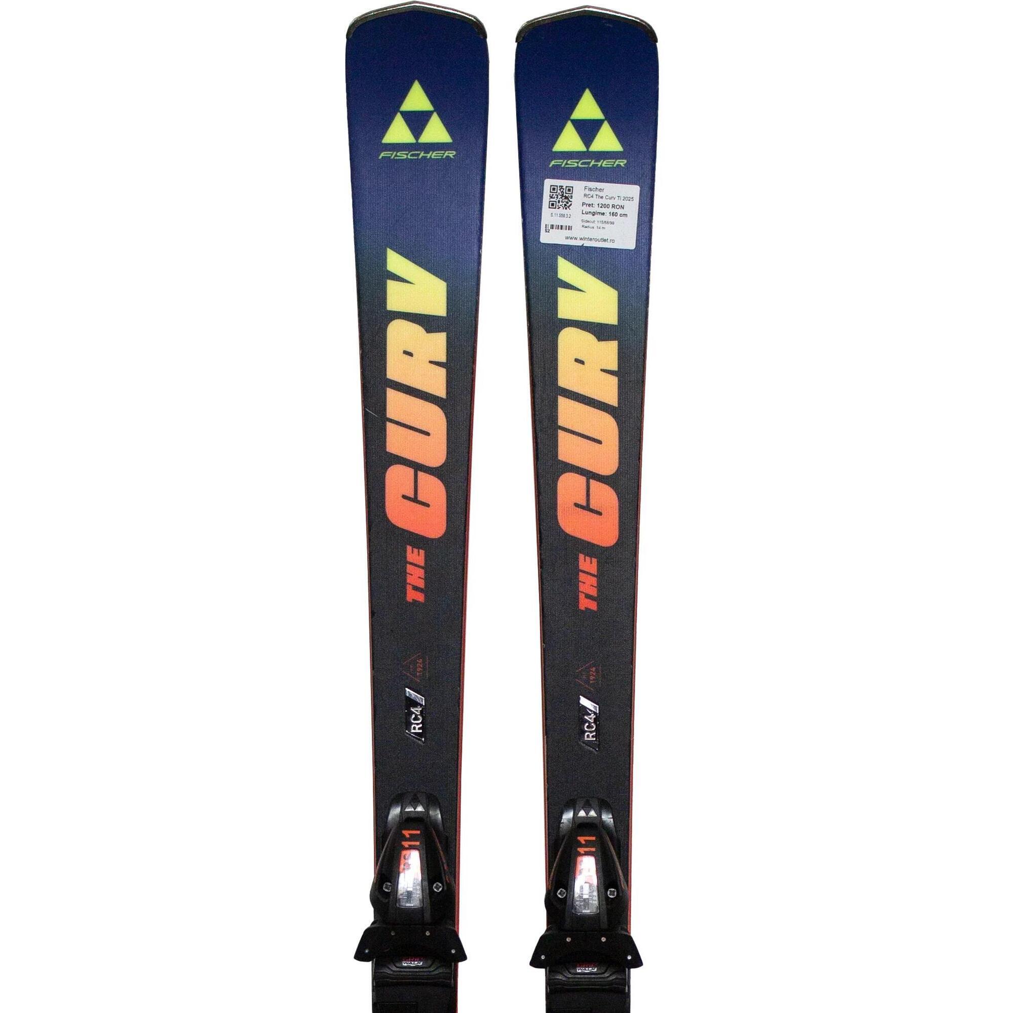 Second Life- Narty FISCHER RC4 The Curv Ti 2025 155 cm- Stan dobry